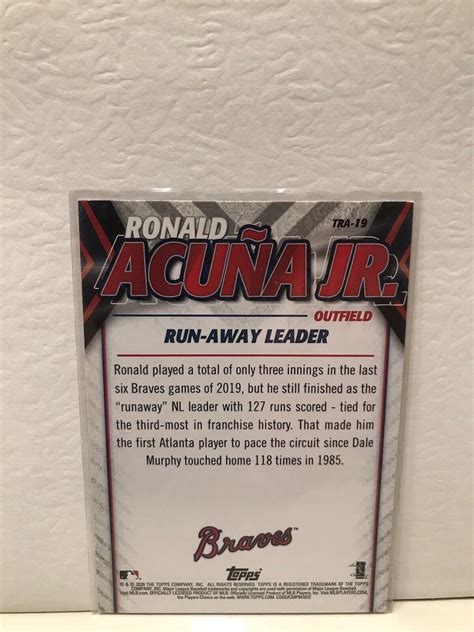 2020 Topps Update Series Target Ronald Acuna Jr Highlights TRA 19