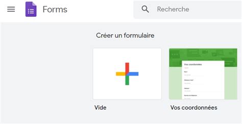 Forms Google Comment créer un formulaire avec Forms Google