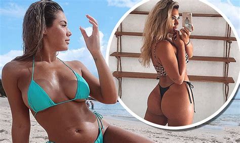 Noni Janur Flaunts Her Sensational Curves In Tiny Blue Bikini Daily