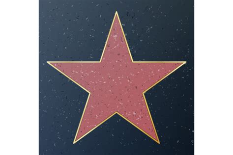 Hollywood Walk Of Fame Vector Star Graphic By Pikepicture · Creative