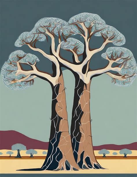 Premium Photo Baobab Tree Illustration