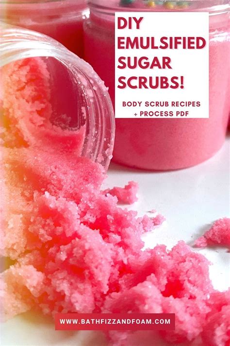 How To Make A Diy Emulsified Sugar Scrub Body Scrub Recipes Process