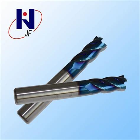 Naco Blue Coating Solid Carbide Fluite Milling Cutter For Cnc Milling