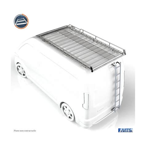 Pack Galerie de toit échelle pour Volkswagen Transporter T6 L2H1