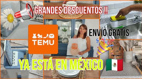 Temu ya llegó a México grandes descuentos y promociones temu