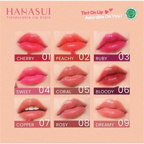 Hanasui Tindorable Lip Stain Lip Tint Lazada Indonesia