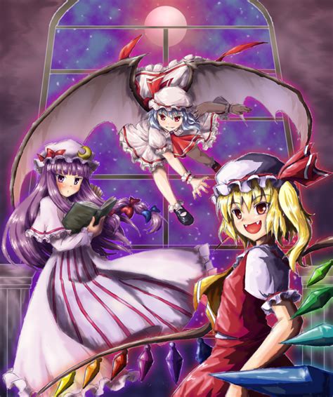 Remilia Scarlet Flandre Scarlet Patchouli Knowledge And Koakuma