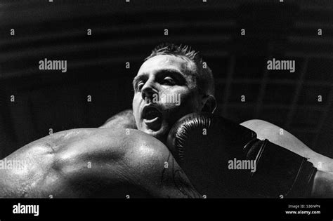 Boxers in clinch Stock Photo - Alamy