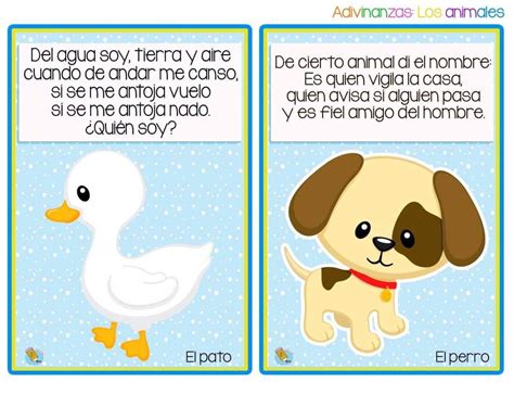 Divertidas adivinanzas de animales Adivinanzas para niños