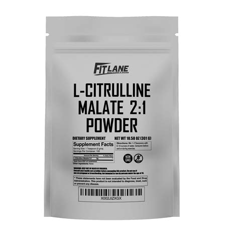 Amazon L Citrulline Malate 2 1 Powder 300 Grams Bulk L