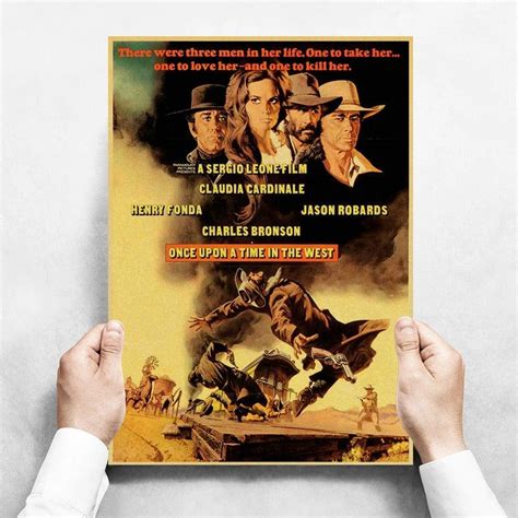 Once Upon a Time In the West Cast Vintage Western Movie Wall Art Poste ...