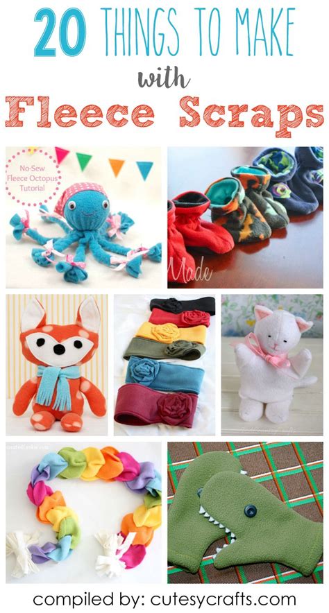 Fleece Sewing Projects 20 Adorable Things To Make With Fleece Scraps Share Your Craft