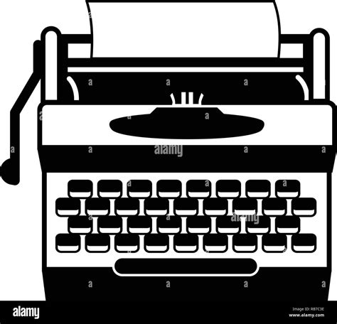 Antique Typewriter Icon Simple Style Stock Vector Image And Art Alamy