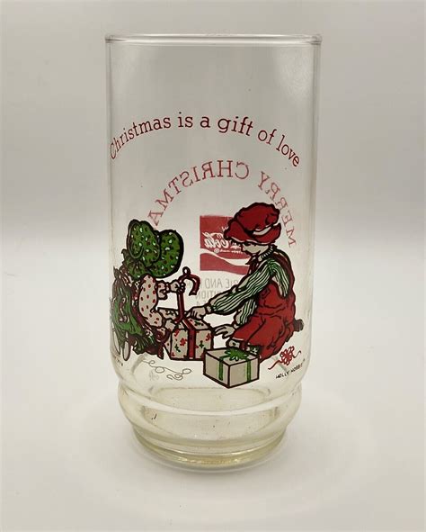 Holly Hobbie Limited Edition Coca Cola Merry Christmas Glass Ebay