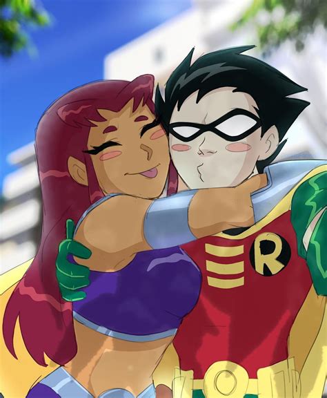 Dickkory Robstar Teen Titans Robin Nightwing And Starfire