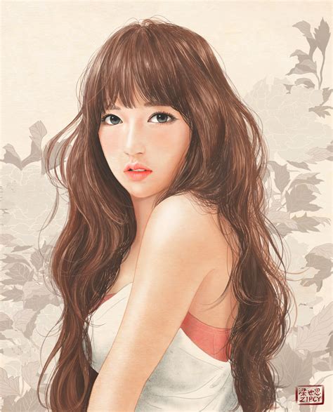 Korean Girl Drawing At Explore Collection Of Korean Girl Drawing