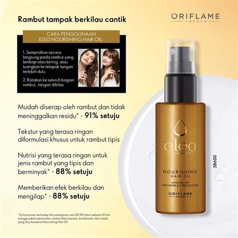 Formula Baru Perawatan Rambut Eleo Oriflame Dina Tantris Beauty