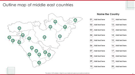 Outline Map Of Middle East Countries Ppt PowerPoint Presentation Complete With Slides