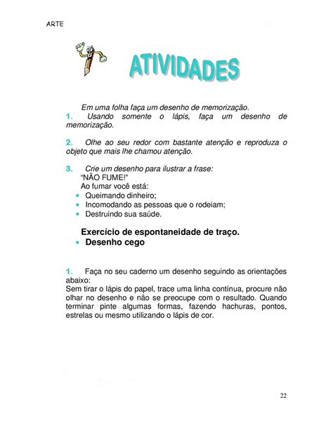 Texto De Artes Com Atividades 7 Ano Com Gabarito - Texto De Artes Com Atividades 7 Ano - ZULEDU