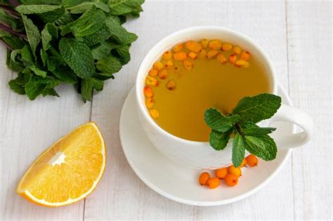 Облепиховый чай с апельсином и мятой – простой и вкусный рецепт с фото ...
