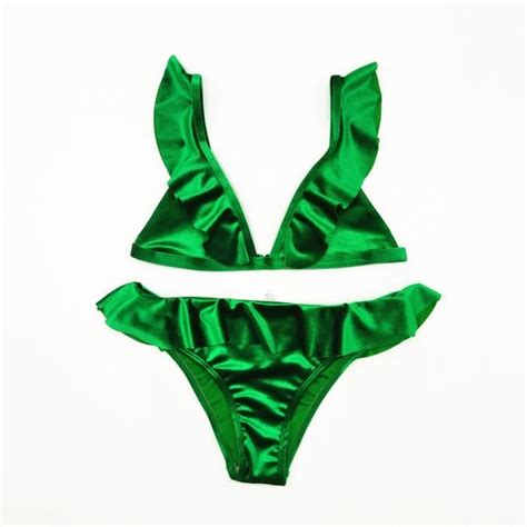 Maillots de bain femmes Sexy elegant Boheme bikini Mode Plage Swing 2 pièces impression