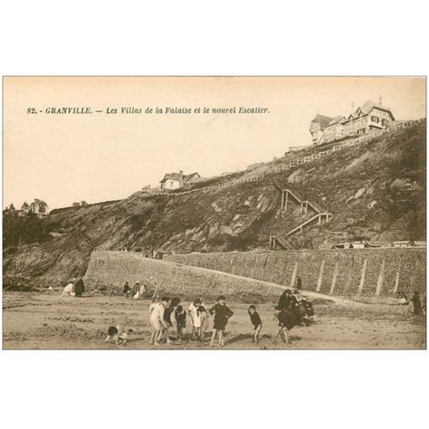 Carte Postale Ancienne 50 GRANVILLE Villas Et Falaise Avec Nouvel