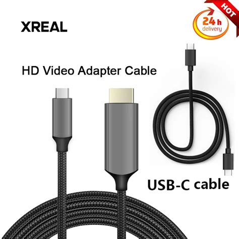 For Nreal Accessory Nreal Air 2 Smart Xreal Ar Glasses Hd Video Adapter Cable And Full Function