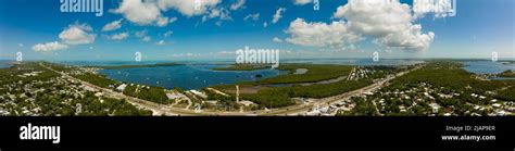 Aerial photo Key Largo Florida USA Stock Photo - Alamy