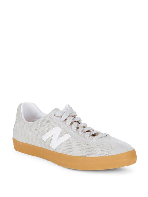 New Balance Tempus Suede Gum Sole Sneakers In Gray Lyst