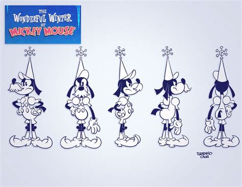 disney  wonderful world  mickey mouse cartoon character design
