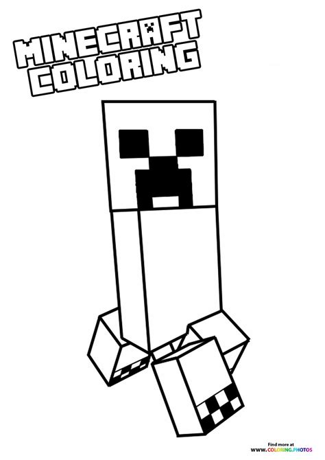 Minecraft coloring pages for kids | Free and easy print or download.