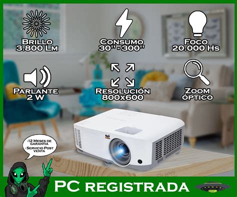 Proyector Viewsonic Pa503s 3600 Lumens Svga Hdmi Vga Pcreg PC Registrada