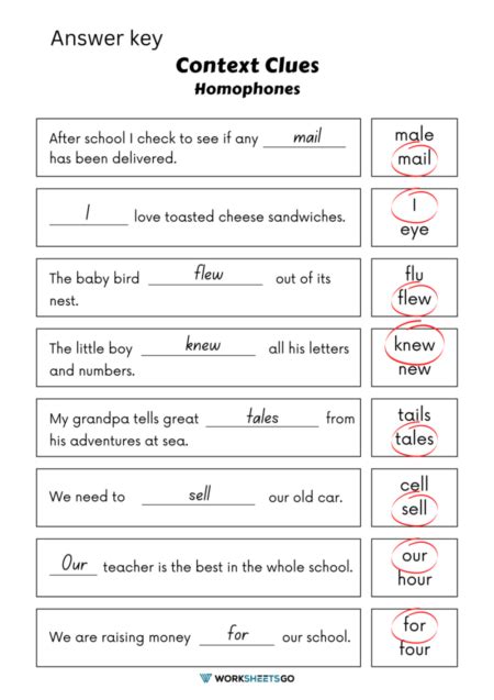 Context Clues Worksheets Worksheetsgo