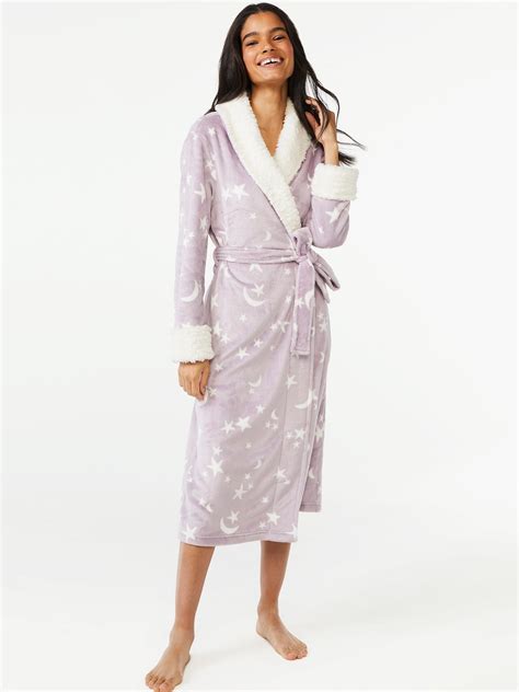 Joyspun Women’s Plush Sleep Robe, Sizes S to 3X - Walmart.com