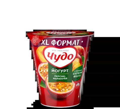Густой йогурт ЧУДО Персик-Маракуйя - купить на сайте