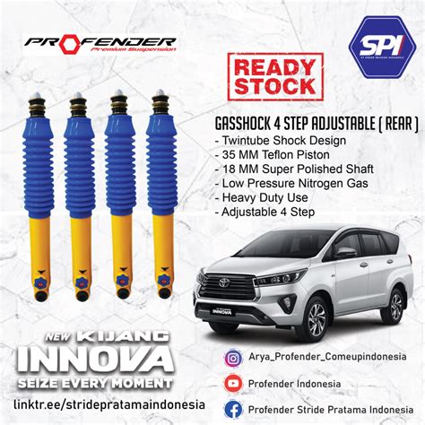 Shockbreaker Profender Indonesia Gasshock Step Adjustable Mobil Innova