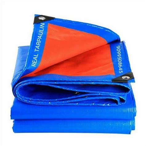 Pvc Coated Woven Blue Hdpe Tarpaulin Thickness Mm Size Ft X