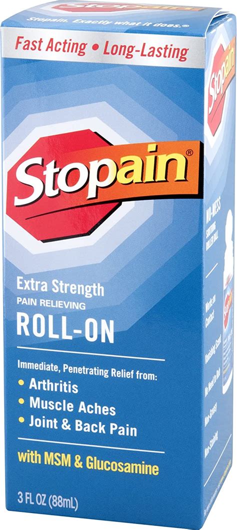 Stopain Extra Strength Pain Relief Roll On Ounce Count