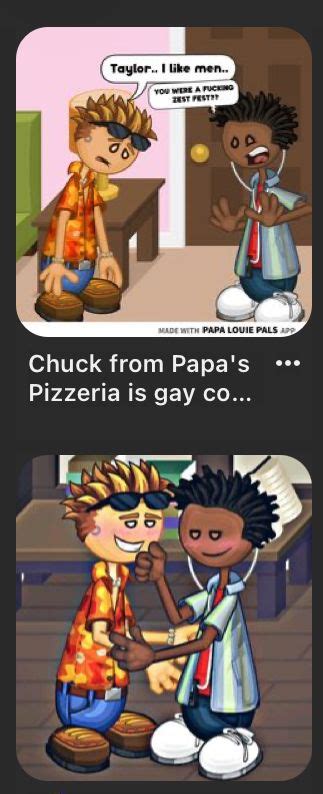 Chuck From Papa S Pizzeria Is Gay Confirmed Papa Papa Pizza Papa S