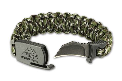 Para Claw Paracord Bracelet Tactical Knife Outdoor Edge Outdoor