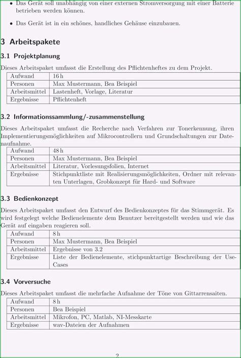 Atemberaubend 55 Models Von Pflichtenheft Vorlage Maschinenbau