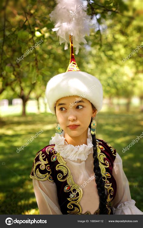 Beautiful Kazakh Woman In National Costume Stock Photo By ©gaukhar Yerk