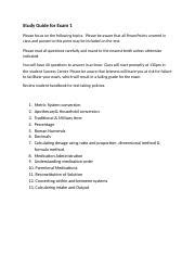 Study Guide For Mid Term 1 Docx Study Guide For Exam 1 Please Focus