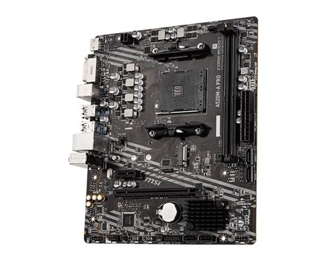 MSI A520M-A PRO Motherboard (AMD Ryzen 3000 3rd Gen AM4, DDR4, M.2, USB ...