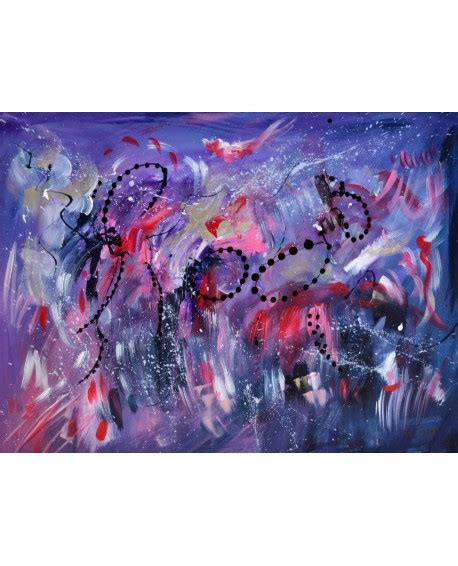 Tableau Abstrait Violet Pas Cher Sur Plaque De Bois