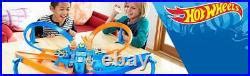 Car Track Set Hot Wheels Criss Cross Crash Motorized Track Set High Speed Crash Zones Loop