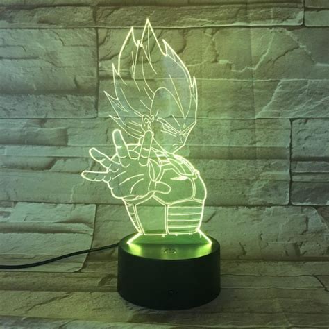 Lampe LED 3D Dragon Ball Vegeta Goku Store