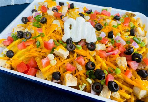 Waffle Fry Skillet Chicken Nachos Easy Home Meals And Chef Jamie Gwen