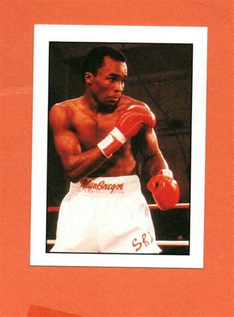 BOXING STICKER RAY SUGAR LEONARD 104 GRANDI CAMPIONI DELLO SPORT