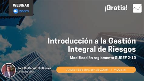 Webinar Introducción A La Gestión Integral De Riesgos Youtube